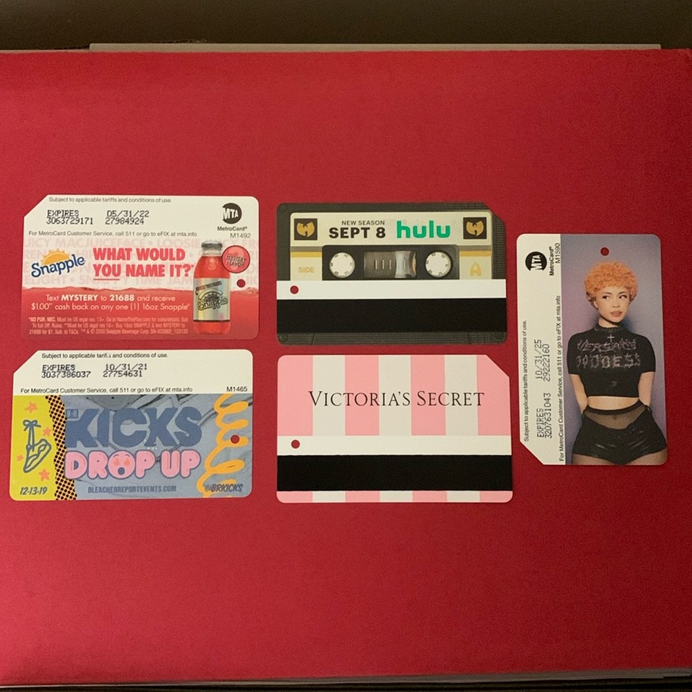 MTA MetroCard Collection NYCT MTA MetroCard  nyc new metrocard lot of 5 cards